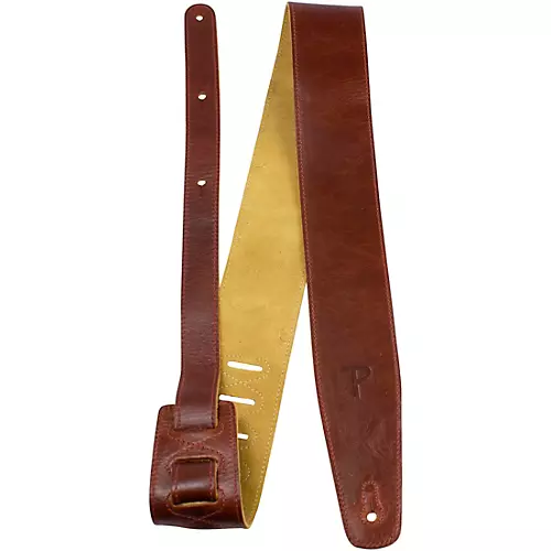 Perri's Africa Leather Guitar Strap Brown 2.5 in.