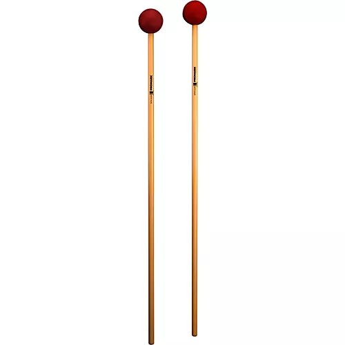 Promark SPYR Unwrapped Marimba Mallets Medium Red Rubber