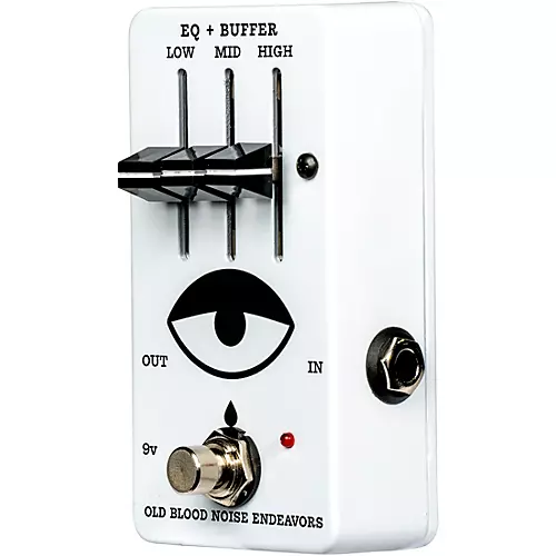 Old Blood Noise Endeavors 3-Band EQ + Buffer With Sliders Effects Pedal White