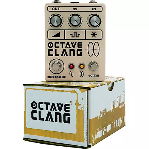 Death By Audio Octave Clang V2 Extreme Fuzz Effects Pedal Cream