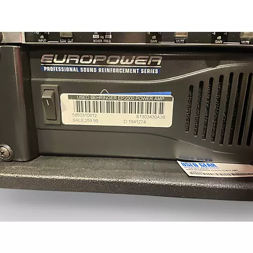 Used Behringer EP2000 Power Amp
