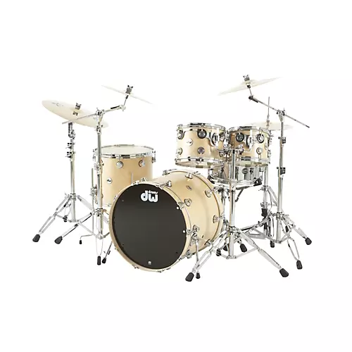 DW Collector's Series Satin Oil 4-Piece Shell Pack Twisted Natural Chrome Hardware