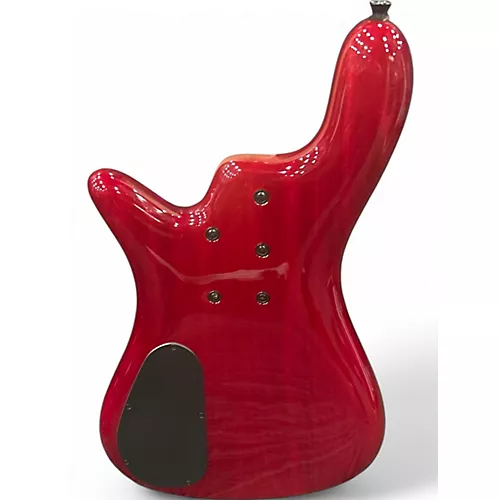 Used Spector Bantam 5  Trans Red Electric Bass Guitar Trans Red