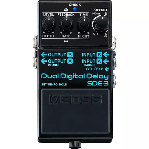 BOSS SDE-3 Dual Digital Delay Effects Pedal Black