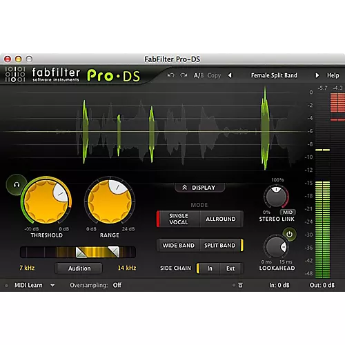 FabFilter Pro-DS De-esser Plug-in