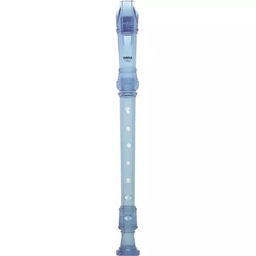 Yamaha YRS-20 Soprano Translucent Recorder with Baroque Fingering Translucent Blue