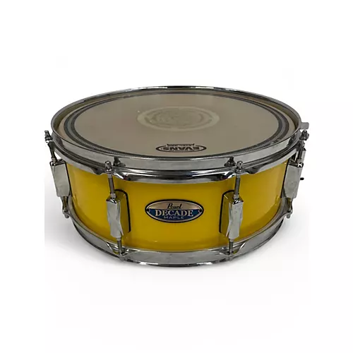Used Pearl 5.5X14 decade Yellow Drum Yellow 10