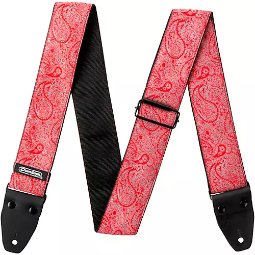 Dunlop Designer Jacquard Series Strap Red Paisley