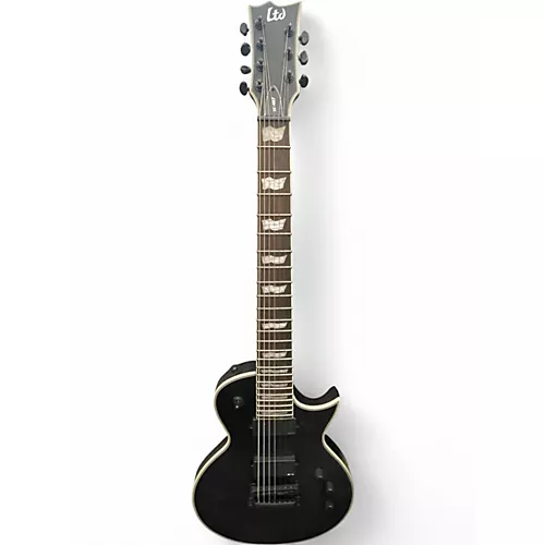 Used ESP LTD EC407 Black Solid Body Electric Guitar Black