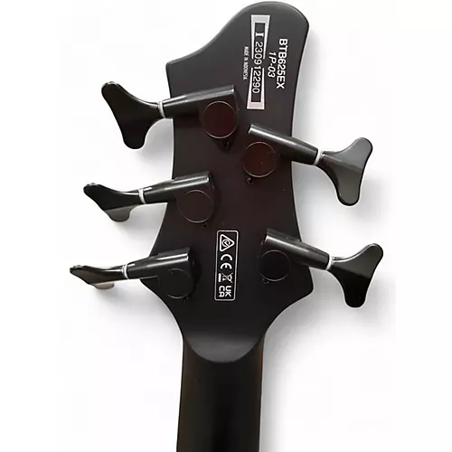 Used Ibanez BTB625EX Flat Black Electric Bass Guitar Flat Black