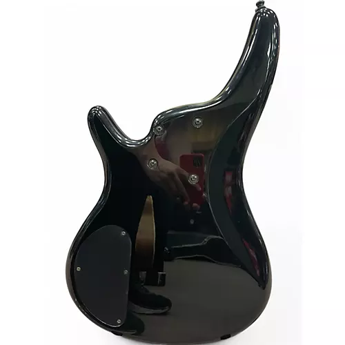 Used Ibanez SR506 6 String Black Electric Bass Guitar Black