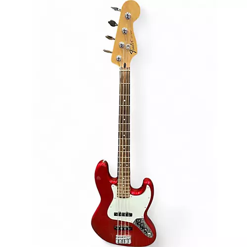 Used Fender Standard Jazz Bass RED Electric Bass Guitar RED