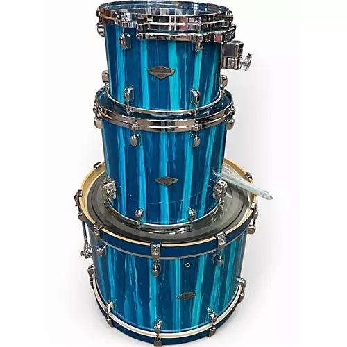 Used TAMA 3 Piece CUSTOM SKY BLUE AURORA Drum Kit SKY BLUE AURORA