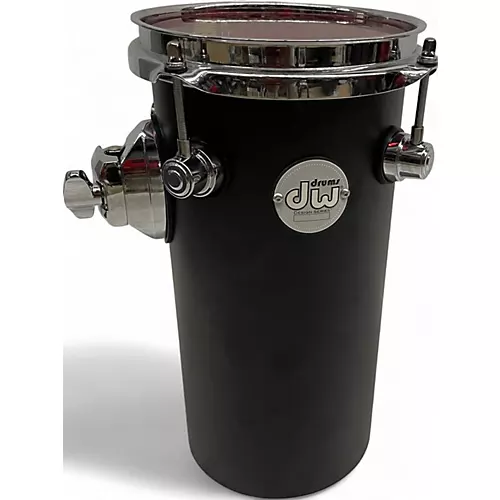 Used DW 6X12 DESIGN SERIES RATA TOM BLACK Drum BLACK 90