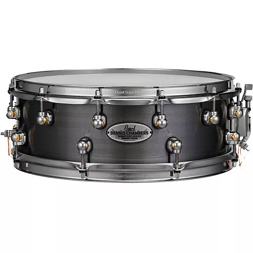 Pearl Dennis Chambers Milled Aluminum Snare Drum 14 x 5 in. Black Nickel