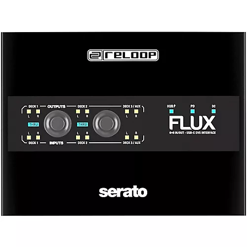 Reloop Flux 6x6 In/Out USB-C DVS Interface for Serato DJ Pro Black