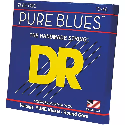 DR Strings PHR10 Pure Blues Nickel Medium Electric Guitar Strings