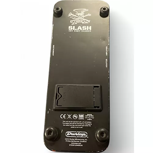 Used Dunlop SC95 Slash Signature Crybaby Classic Wah Effect Pedal