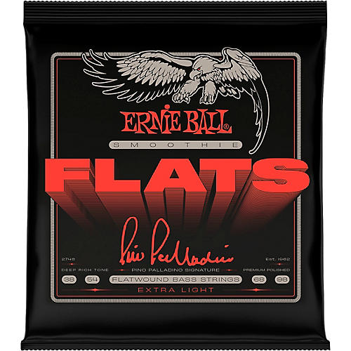 Ernie Ball Pino Palladino Signature Smoothie Flats Bass Strings Extra Light (38 -98)