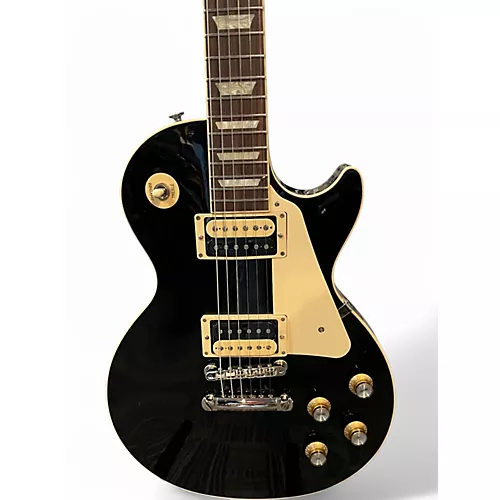 Used Gibson Les Paul Classic Black Solid Body Electric Guitar Black