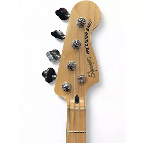 Used Squier Precision Bass WHITE Electric Bass Guitar WHITE