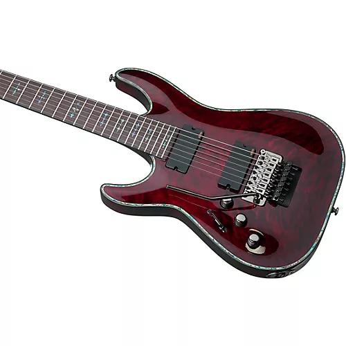 Schecter Guitar Research Hellraiser Left-Handed C-7 FR Electric Guitar Black Cherry