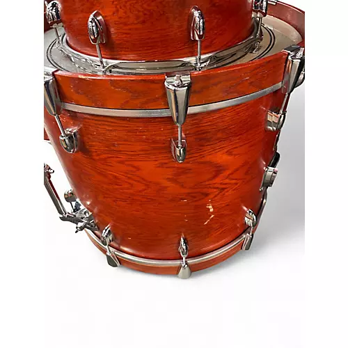 Used Yamaha 6 Piece Oak Custom MATTE SEDONA Drum Kit MATTE SEDONA