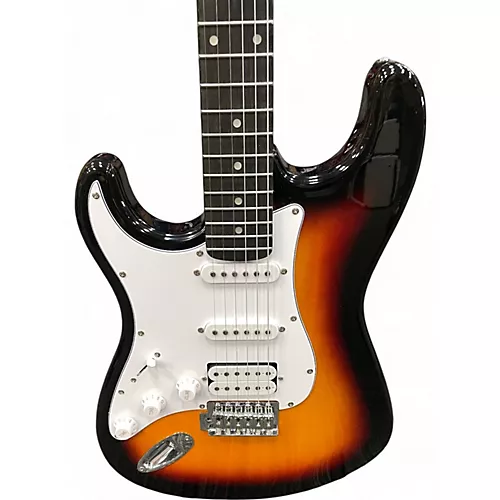 Used Donner DTC100SLH 3 Tone Sunburst Electric Guitar 3 Tone Sunburst