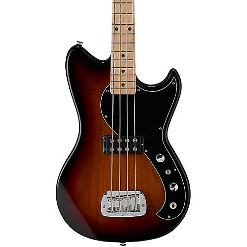 G&L Fullerton Deluxe Fallout Shortscale Electric Bass 3-Tone Sunburst