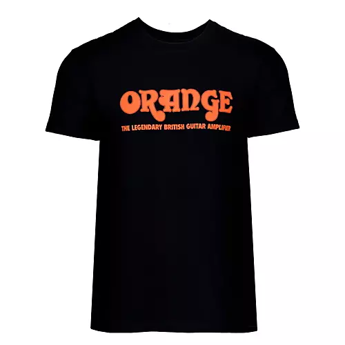 Orange Amplifiers Classic T-Shirt Black Large