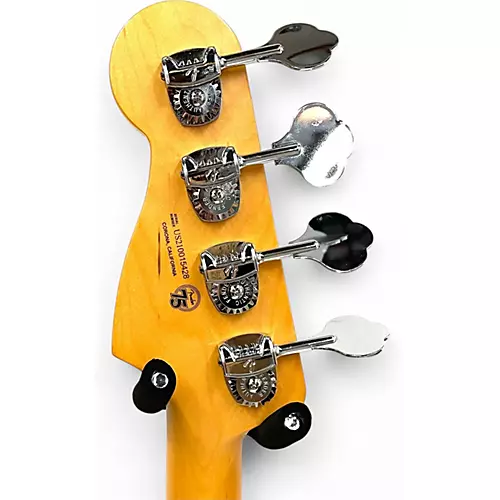 Used 2021 Fender AMERICAN PROFESSIONAL II PRECISION BASS 75TH COMMEMORATIVE DARK KNIGHT Electric Bass Guitar DARK KNIGHT