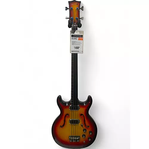 Vintage 1960s Hohner Bartell Sunburst Electric Bass Guitar Sunburst