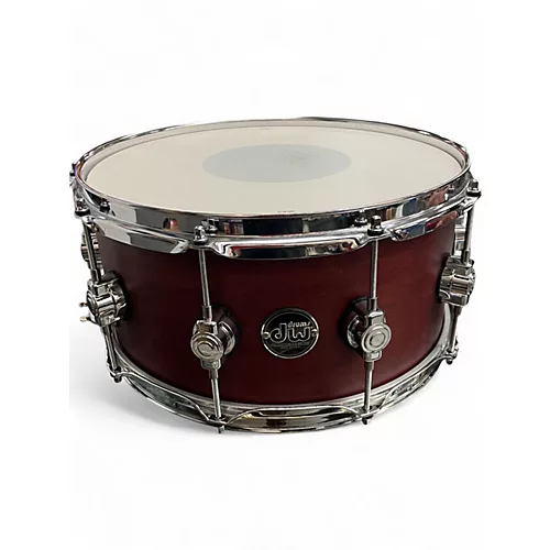 Used DW 5.5X14 Performance Series Snare Heritage Cherry Drum Heritage Cherry 10