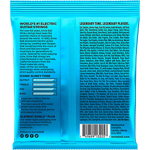 Ernie Ball Extra Slinky Nickel Wound Electric Guitar Strings 3-Pack 8 - 38