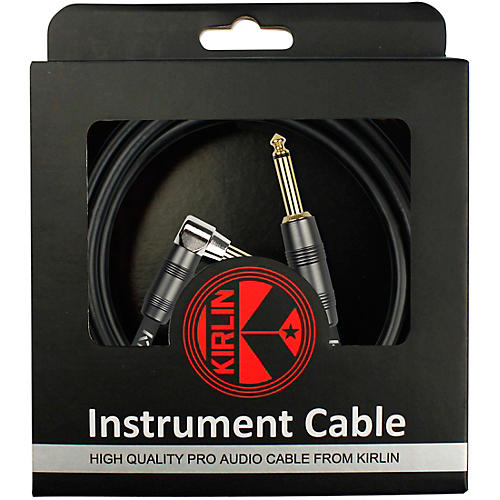 Kirlin 22AWG Instrument Cable, Carbon Black, 1/4