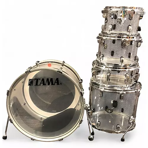Used TAMA 5 piece Silverstar Acyrlic Drum Kit Acyrlic