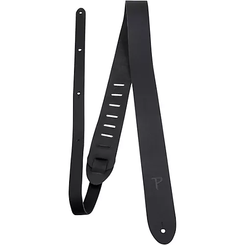 Perri's Basic Leather Guitar Strap Black 2 in.
