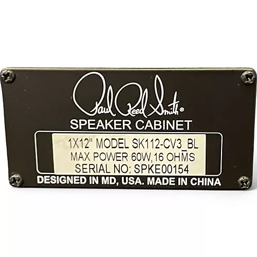 Used PRS SK112 CV3 Guitar Cabinet