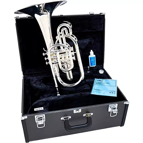 Yamaha YMP-204M Series Marching F Mellophone Silver