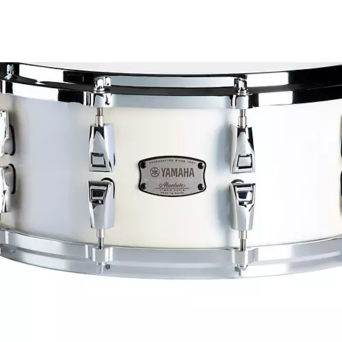 Yamaha Absolute Hybrid Maple Snare Drum 14 x 6 in. Polar White