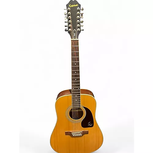 Used Epiphone DR212 Natural 12 String Acoustic Guitar Natural