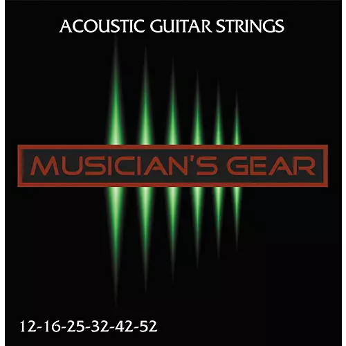 Musician's Gear Acoustic 12 80/20 Bronze Acoustic Guitar Strings 10-Pack