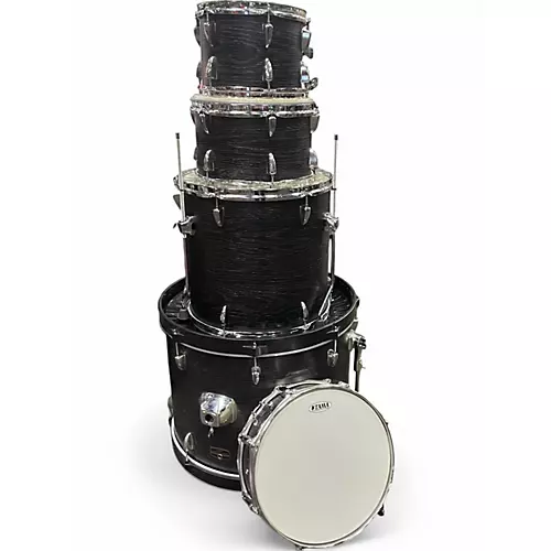 Used TAMA 5 Piece Imperialstar Black Drum Kit Black