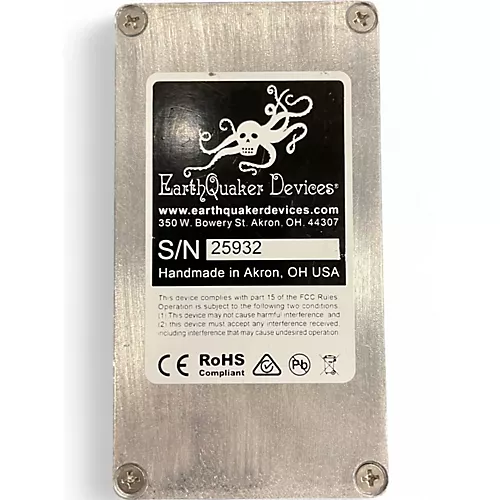 Used EarthQuaker Devices Afterneath Reverb Effect Pedal