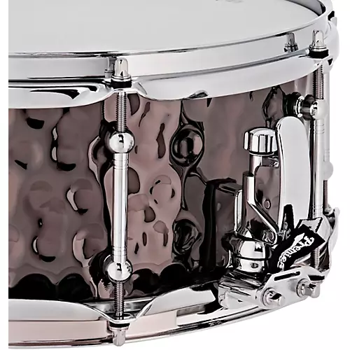 Premier Beatmaker Hammered Brass Snare Drum 13 x 5.5 in. Black Chrome