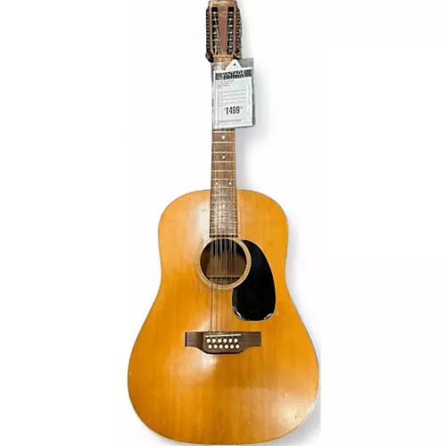 Vintage 1973 Martin D-12-20 Natural 12 String Acoustic Guitar Natural