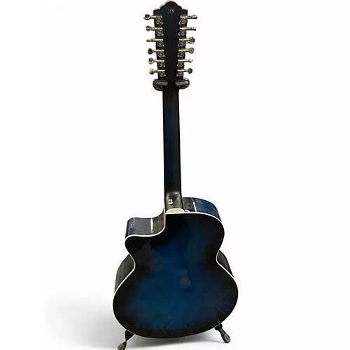 Used Guild F-2512ce Blue 12 String Acoustic Guitar Blue