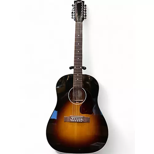 Used Gibson J45 Stnd Sunburst 12 String Acoustic Electric Guitar Sunburst