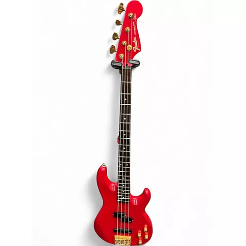 Used 1989 Fender PRECISION BASS Candy Apple Red Electric Bass Guitar Candy Apple Red