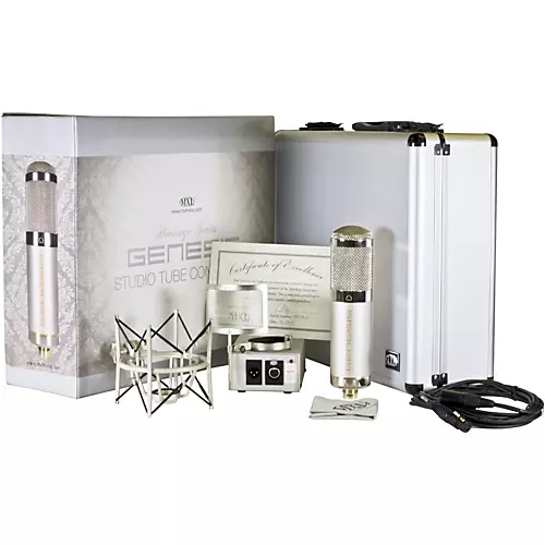 MXL Genesis-HE Heritage Edition Premium Studio Condenser Microphone Bundle